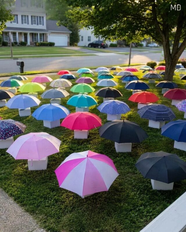 My Son Shared His Umbrella With a Stranger in the Rain—The Next Morning, Our Lawn Was Filled With Unexpected Gifts