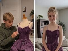 My Stepmom Refused to Give Me Money for a Prom Dress – My Brother Sewed One from Our Late Mom’s Jeans Collection, and What Happened Next Made Her Jaw Drop