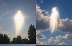 Meanwhile over the island of Ikaria in Greece a dazzling bright light apparition has appeared