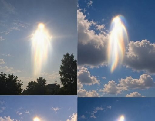 Meanwhile over the island of Ikaria in Greece a dazzling bright light apparition has appeared