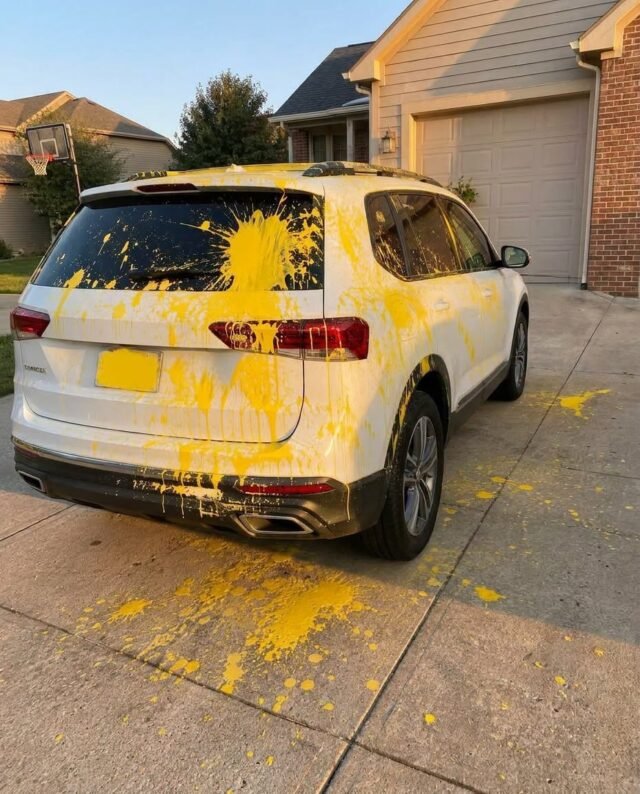 My Neighbor Poured Yellow Paint on My SUV — By Morning, Three Police Cars Were Outside Her House