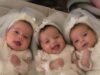 Woman Gave Birth to Triplets The Next Morning Three Tiny Wedding Dresses Arrived Making Their Great Grandmother Faint!