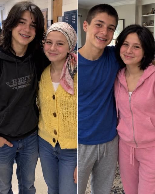 My 14-year-old son grew out his hair to make a wig for his classmate who lost hers because of cancer