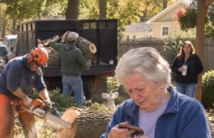 My Neighbor Cut Down the Tree My Late Husband Planted 47 Years Ago, but One Phone Call Made Her Regret It