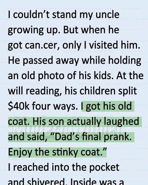 The $600,000 Prank, Why This Nephew is Having the Last Laugh Over a Stinky Inherited Coat!
